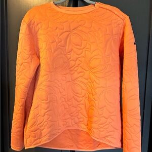 Nike Orange Golf Long Sleeve Pullover